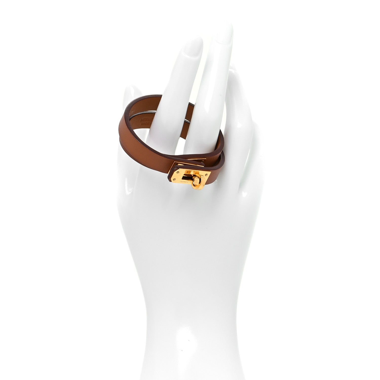 Hermes Swift Kelly Double Tour Bracelet T1 Gold 2 of 7