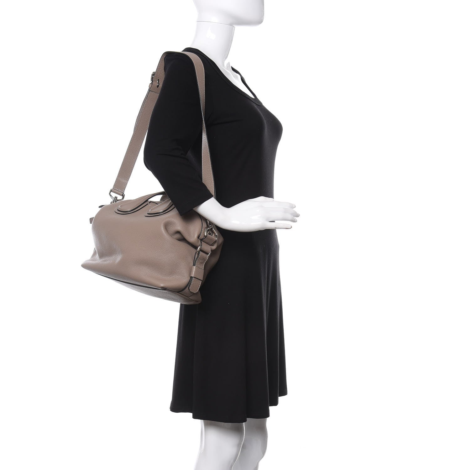 Givenchy Pebbled Calfskin Small Nightingale Mastic 2 of 12