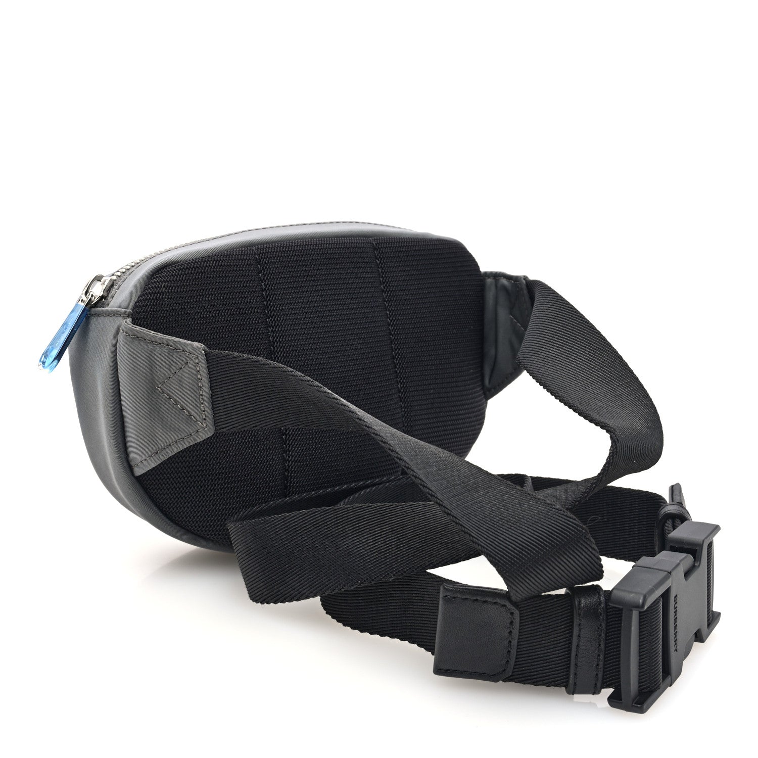 Burberry Econyl Logo Print Small Cannon Bum Bag Charcoal Grey 3 of 9