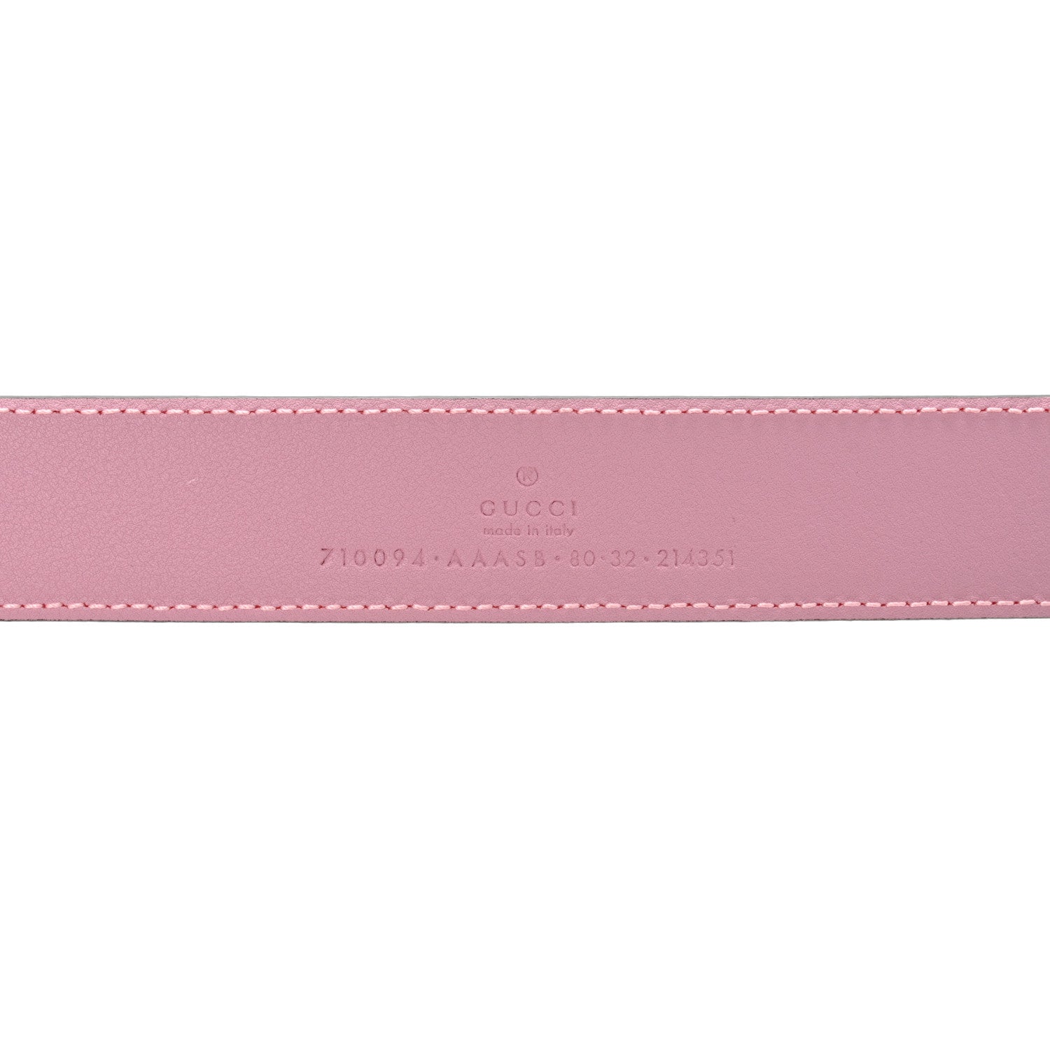 Gucci Plutone Calfskin Enamel Crystal Square G Snake 30mm Belt 80 32 Sugar Pink 4 of 7