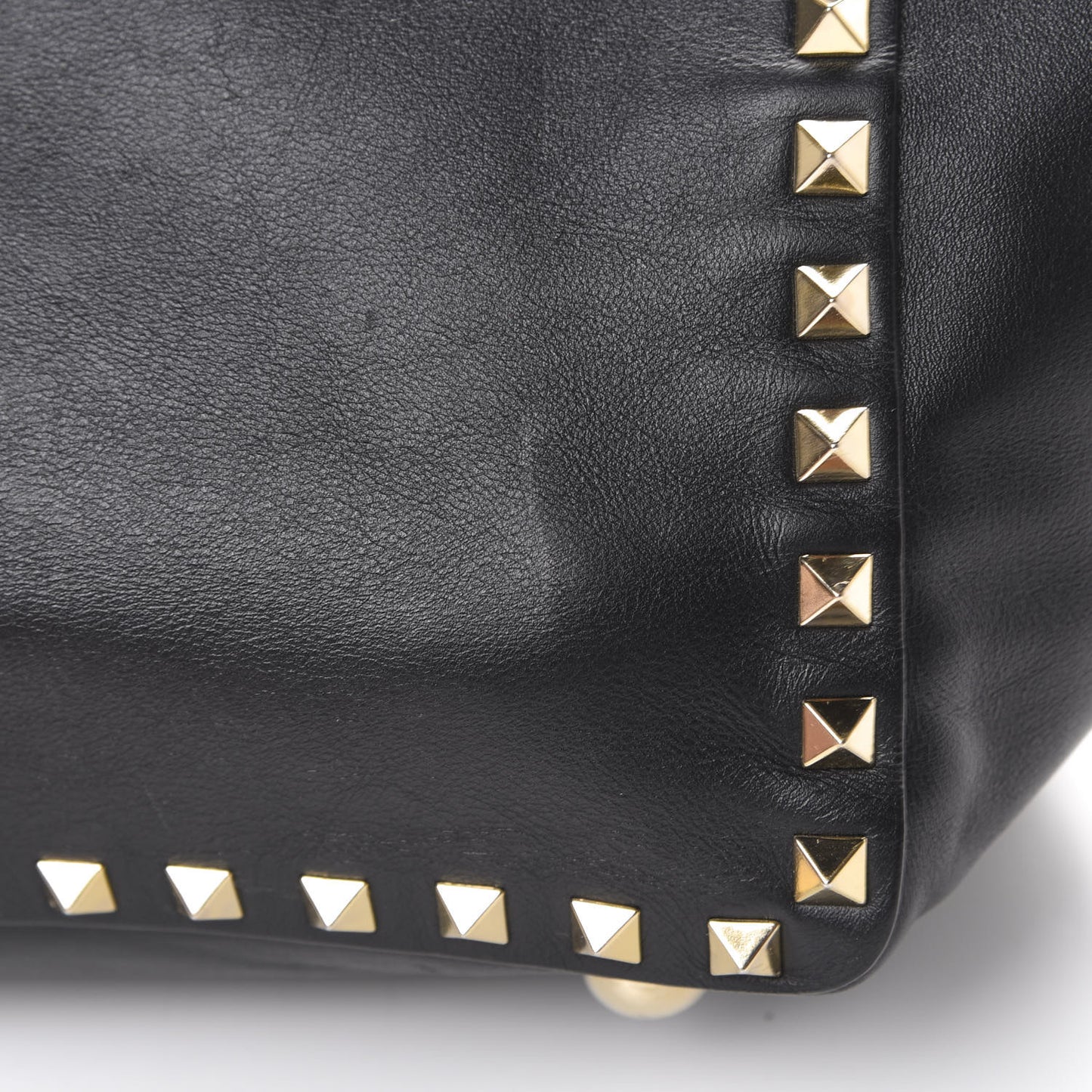 Vitello Small Rockstud Tote Black