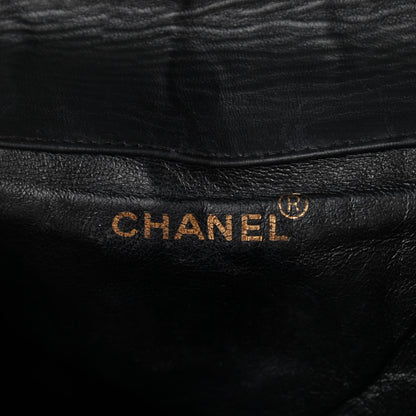 Chanel Lambskin Quilted Backpack Black 5 of 10