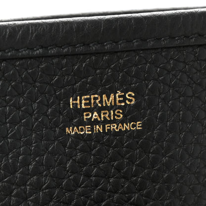 Hermes Taurillon Clemence Evelyne III PM Black 6 of 10