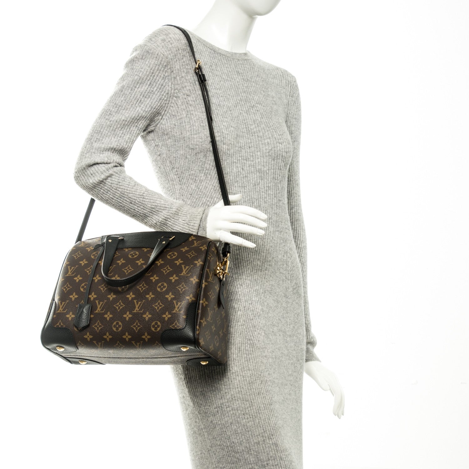 Louis Vuitton Monogram Retiro NM Black 2 of 7