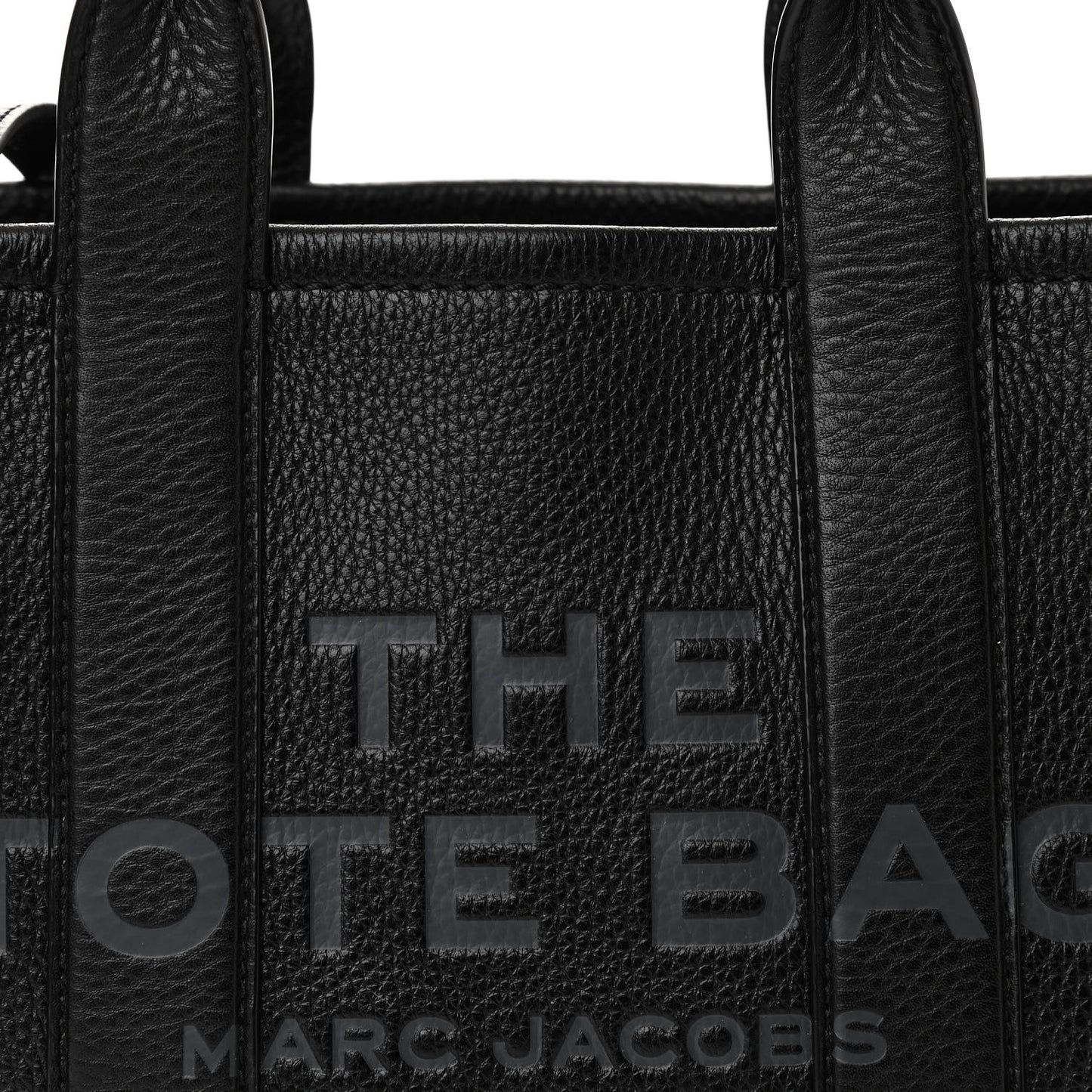 Grained Calfskin Small The Tote Bag Black