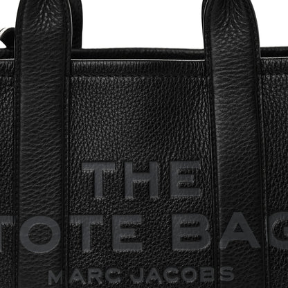 Marc Jacobs Grained Calfskin Small The Tote Bag Black 9 of 11
