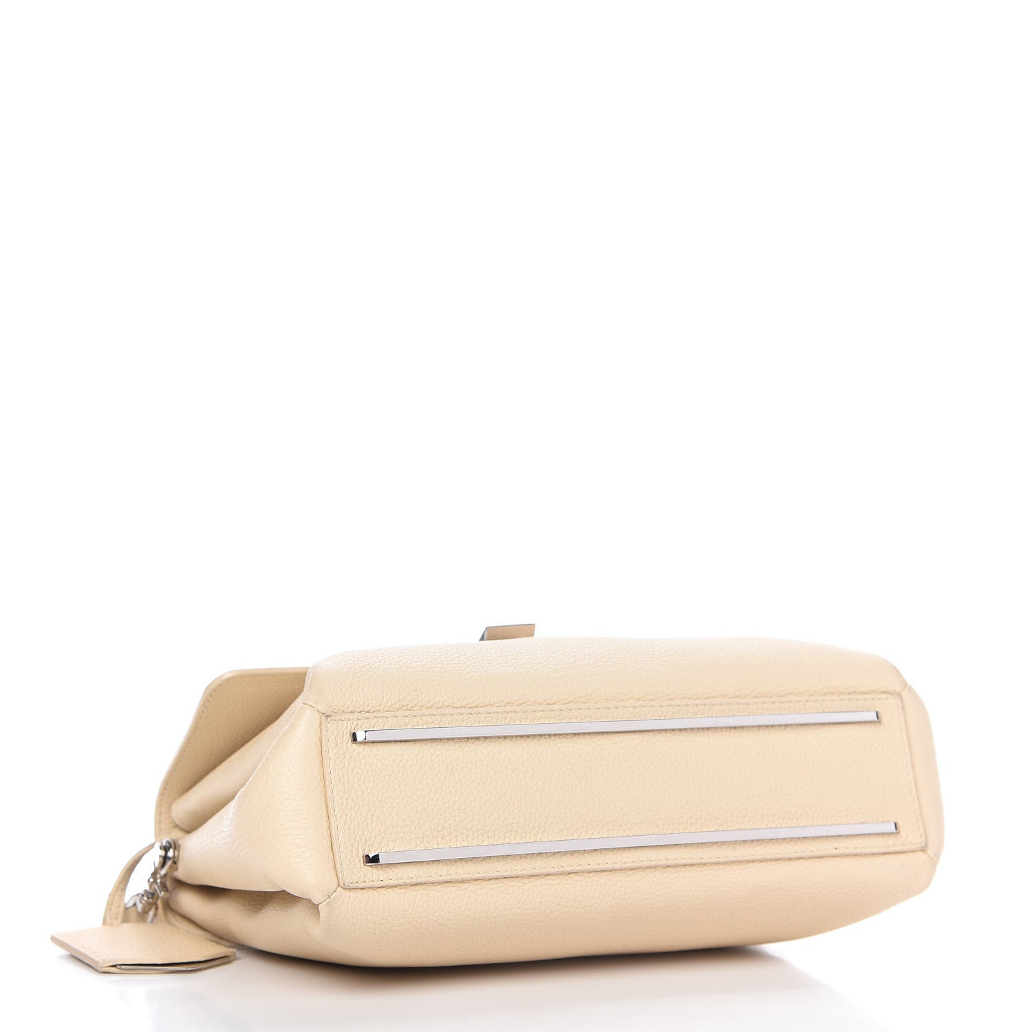 Balenciaga Grained Calfskin Le Dix Soft Courrier Blanc Creme 4 of 14