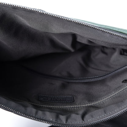 Chanel Lambskin Quilted Small Girl Bag Black Green 4 of 10
