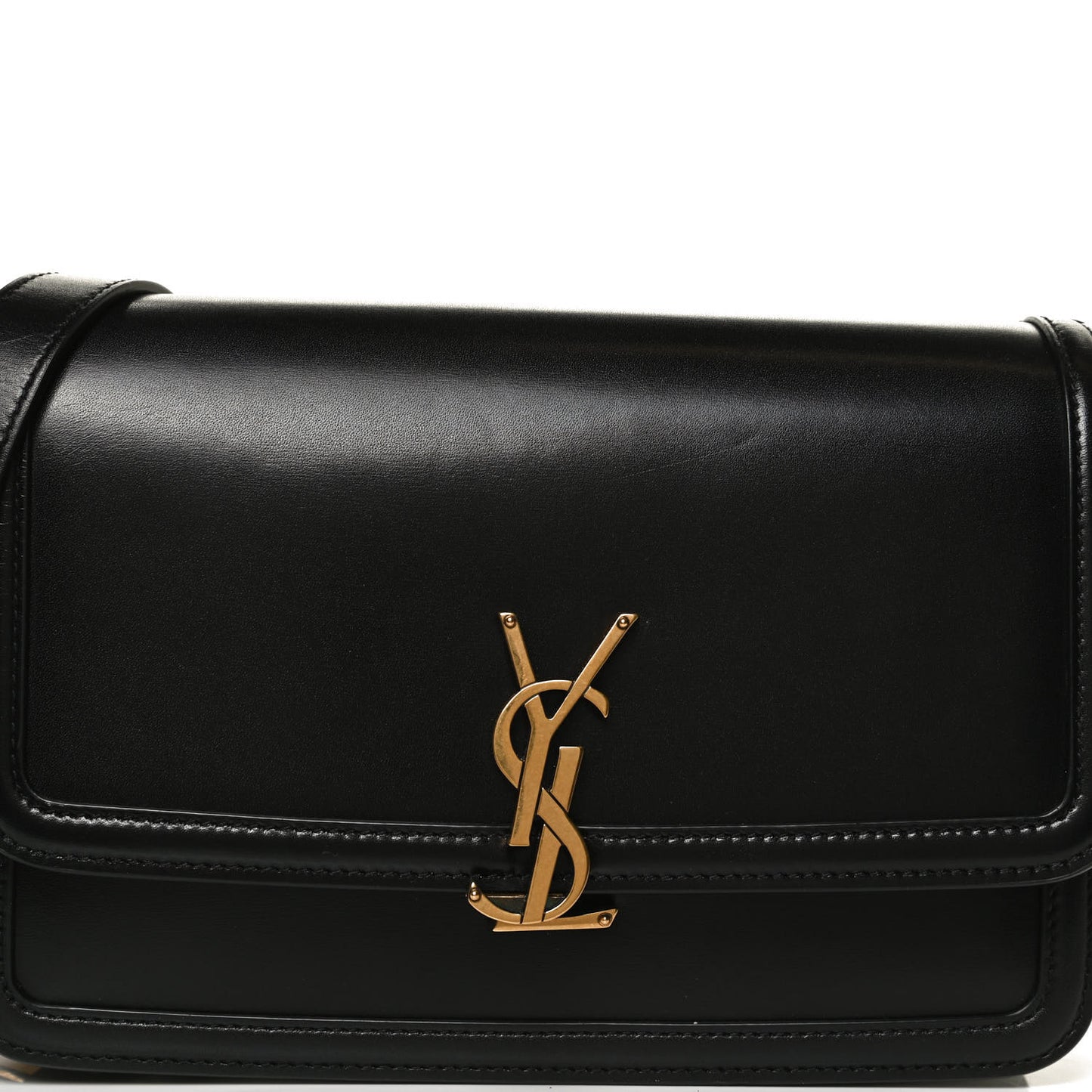Box Calfskin Monogram Medium Solferino Satchel Black