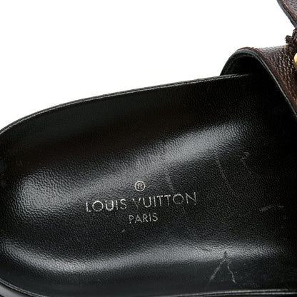 Louis Vuitton Monogram Patch Work World Tour Bom Dia Flat Mule 36 Black 6 of 6