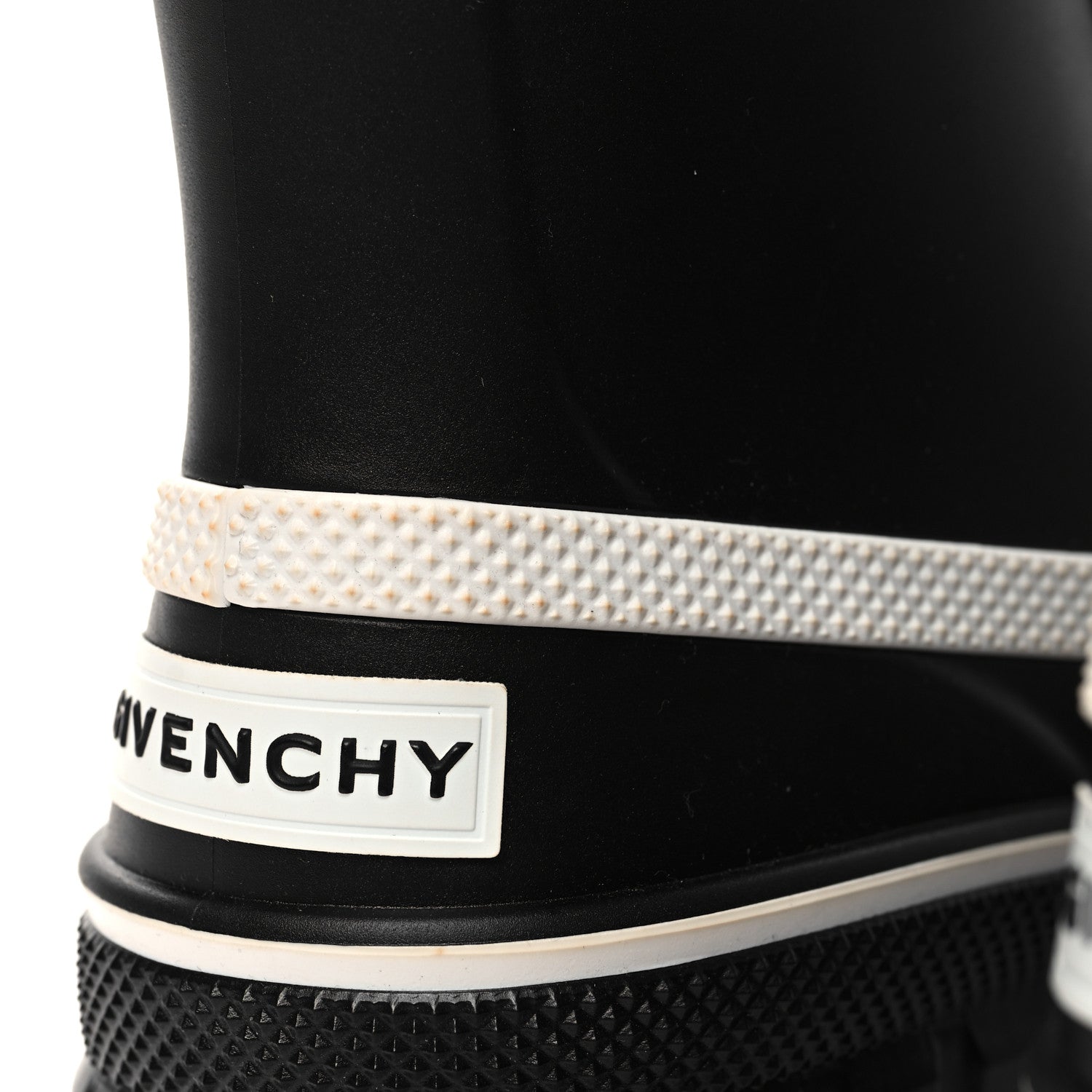 Givenchy Rubber Lug Sole Lace Up Ankle Boots 40 Black White 7 of 8