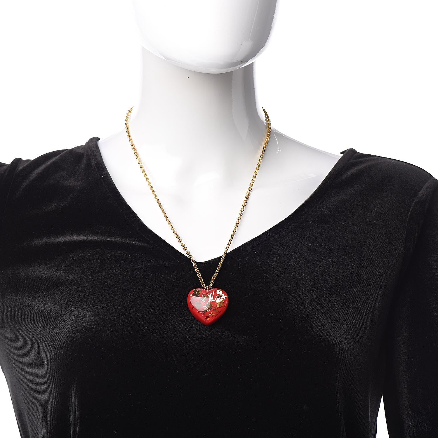 Louis Vuitton Inclusion Heart Necklace Pomme D'Amour 2 of 5