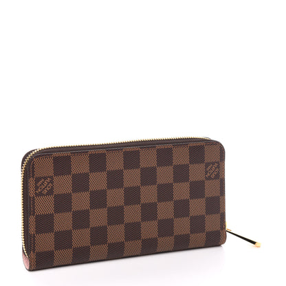 Louis Vuitton Damier Ebene Zippy Wallet Rose Ballerine 3 of 10