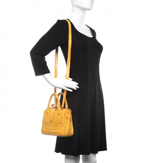 Nancy Gonzalez Crocodile Mini Cristina Satchel Yellow 2 of 8
