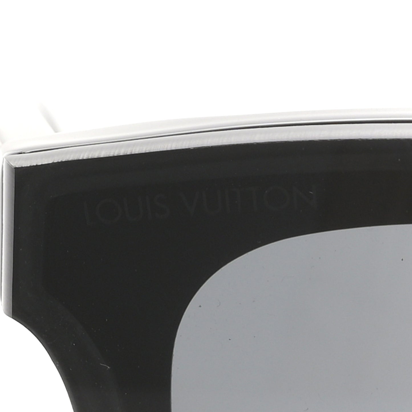 Acetate Nylon LV Script Square Sunglasses Z2970W Black