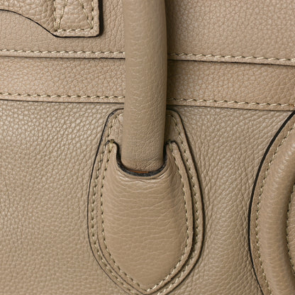 Celine Drummed Calfskin Mini Luggage Dune 10 of 15
