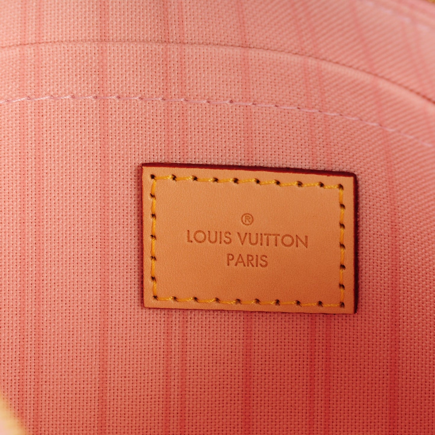Damier Azur Neverfull MM GM Pochette Rose Ballerine