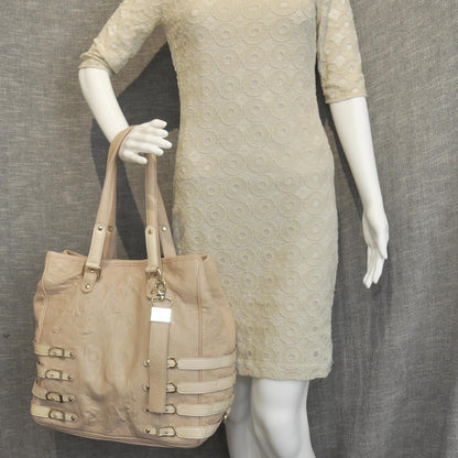 Jimmy Choo Leather and Snakeskin Babeth Tote 2 of 10