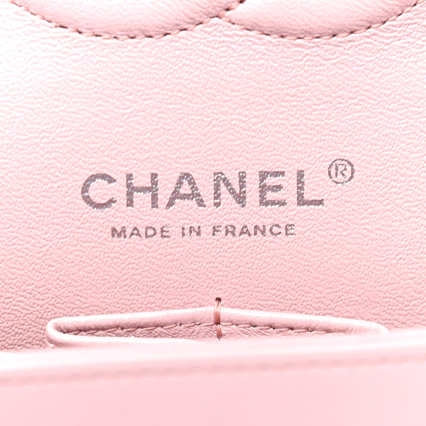 Lambskin Quilted Medium Double Flap Light Pink