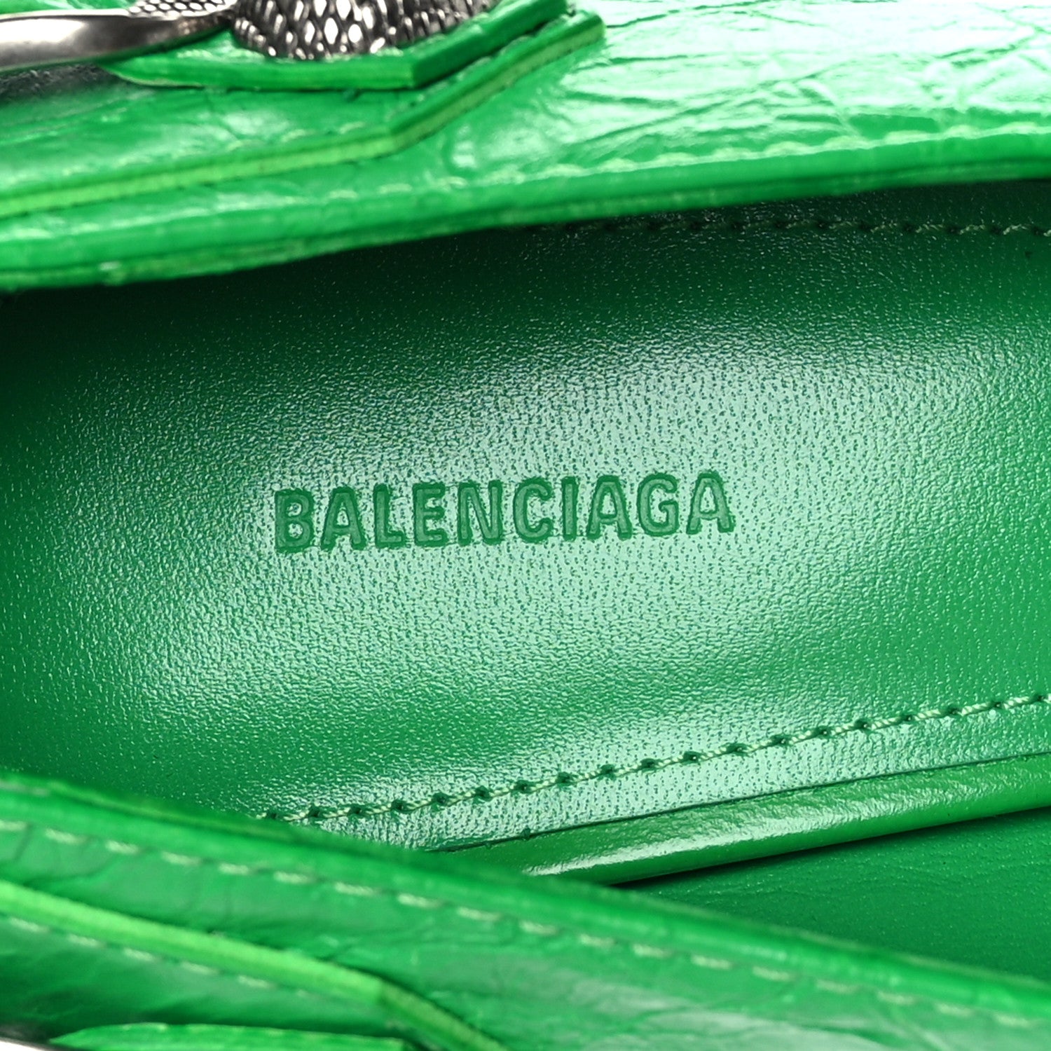 Balenciaga Agneau Arena Cagole 90mm Pumps 37 Vivid Green 7 of 8