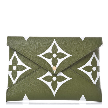 Louis Vuitton Monogram Giant Large Kirigami Pochette Kaki 1 of 7
