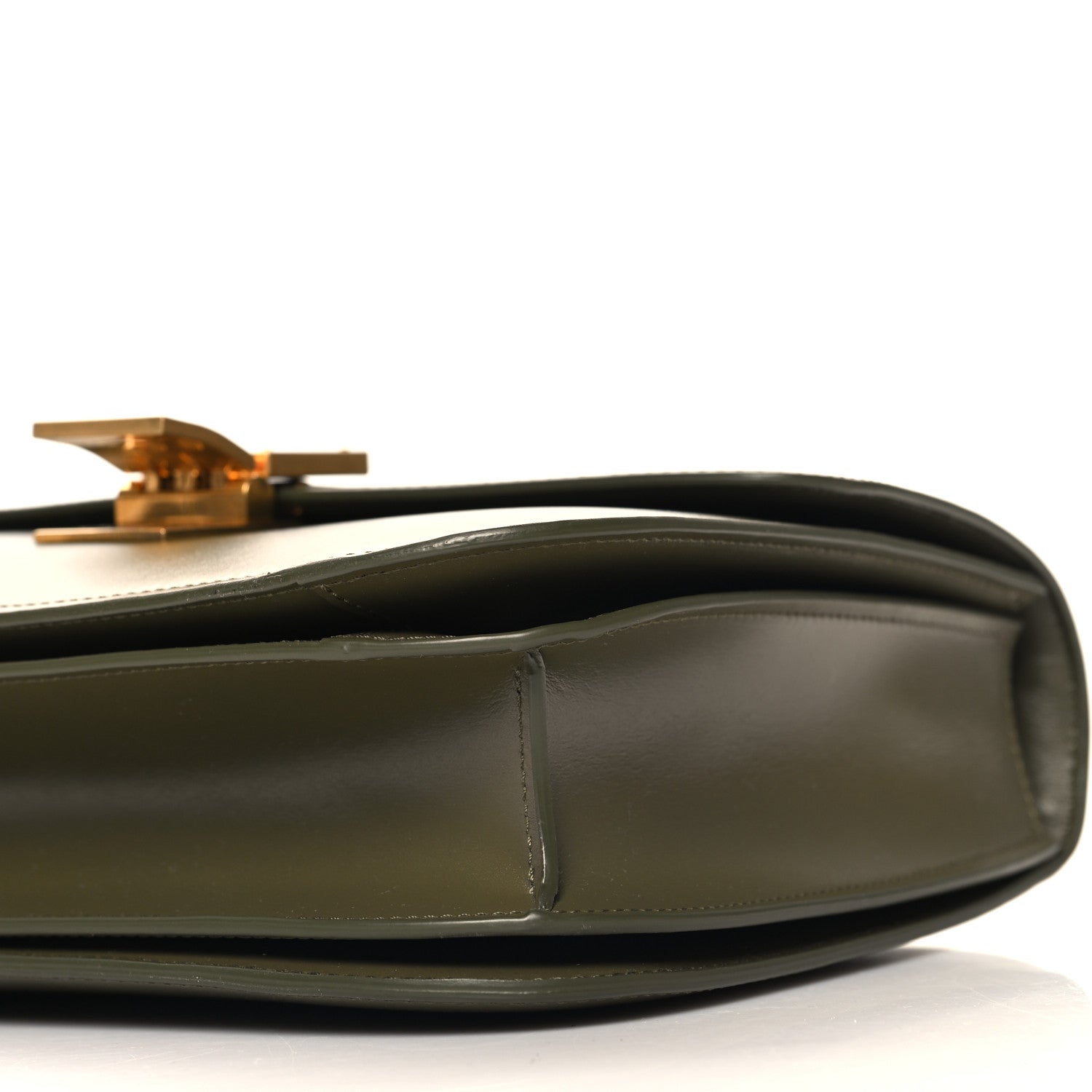 Celine Box Calfskin Classic Box Medium Flap Bag Army Green 11 of 12