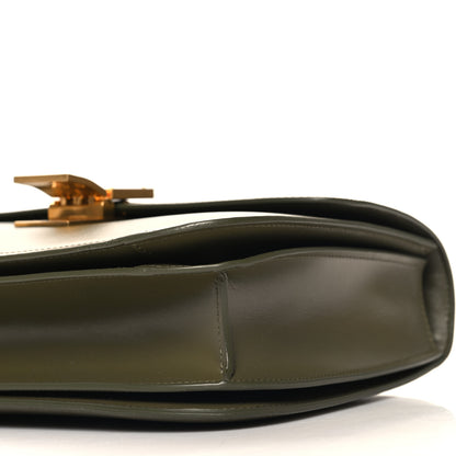 Celine Box Calfskin Classic Box Medium Flap Bag Army Green 11 of 12