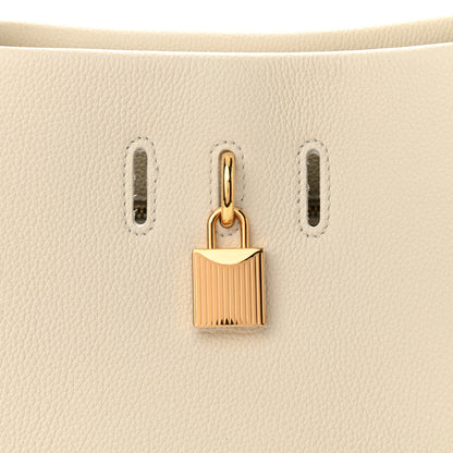 Tom Ford Grained Calfskin Small Padlock Top Handle Chalk 7 of 9