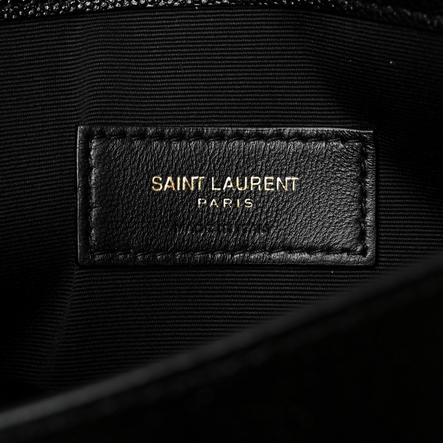 Saint Laurent Grain De Poudre Uptown Pouch Black 7 of 8