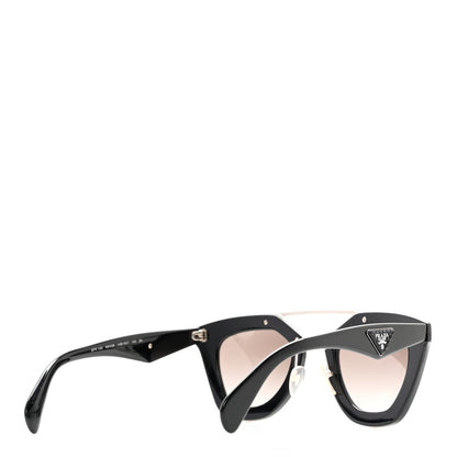 Prada Saffiano Cinema Sunglasses SPR 14S Black 4 of 10