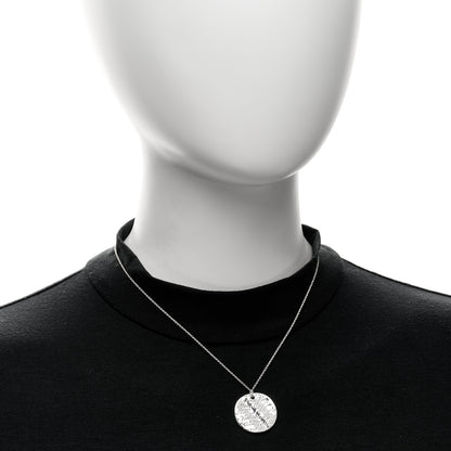 Tiffany Sterling Silver Notes Round Pendant Necklace 2 of 5