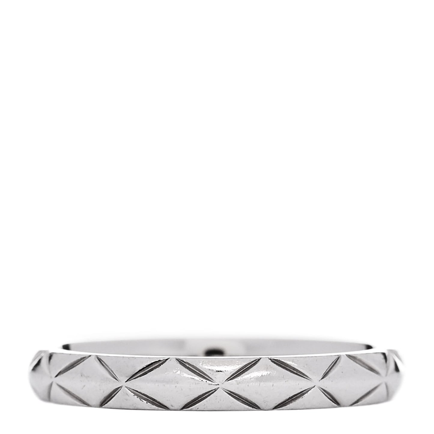 Platinum Mini Coco Crush Ring 49 4.75