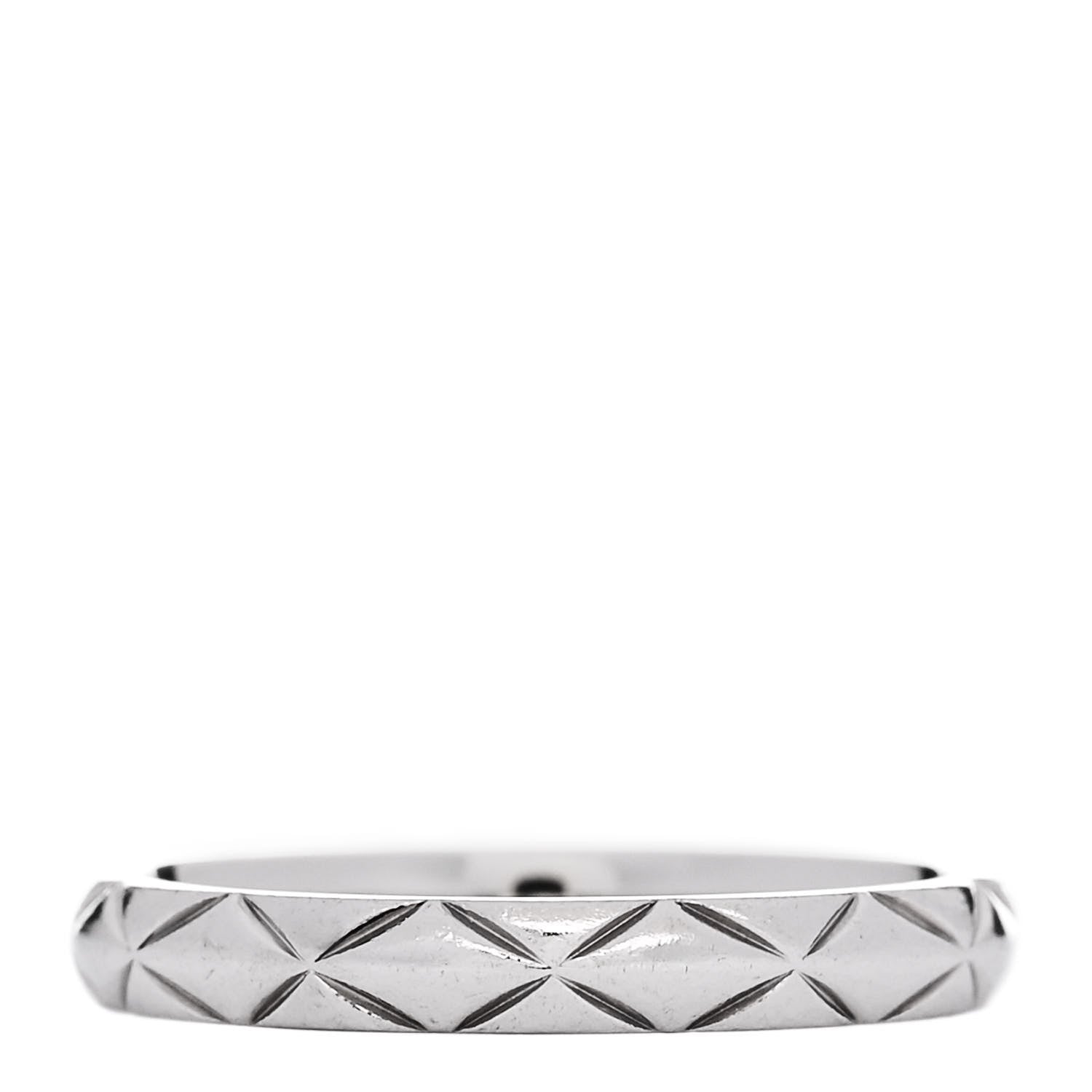 Chanel Platinum Mini Coco Crush Ring 49 4.75 3 of 5