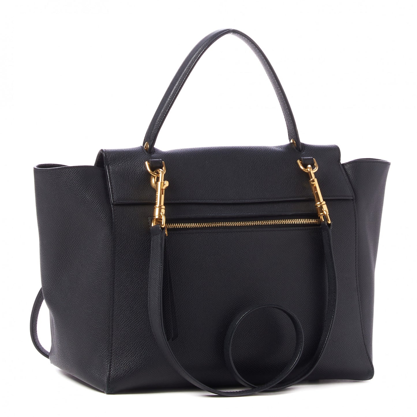 Grained Calfskin Mini Belt Bag Black