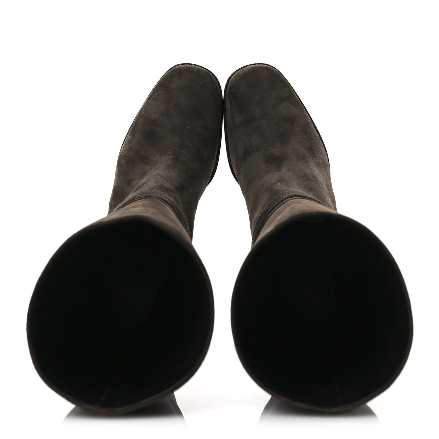 Hermes Suede Calfskin Justine 50 Boots 37 Ecorce 2 of 13