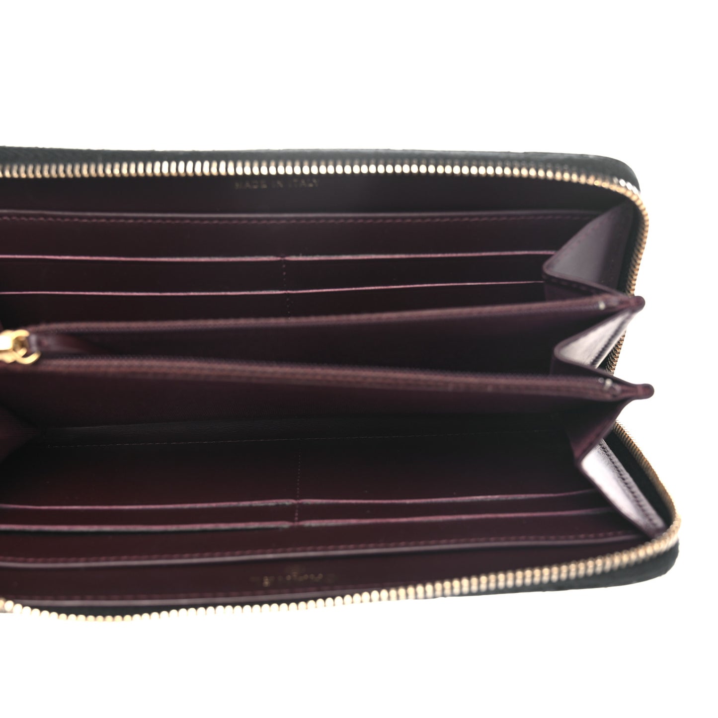 Caviar Quilted Large Gusset Zip Around Wallet Black