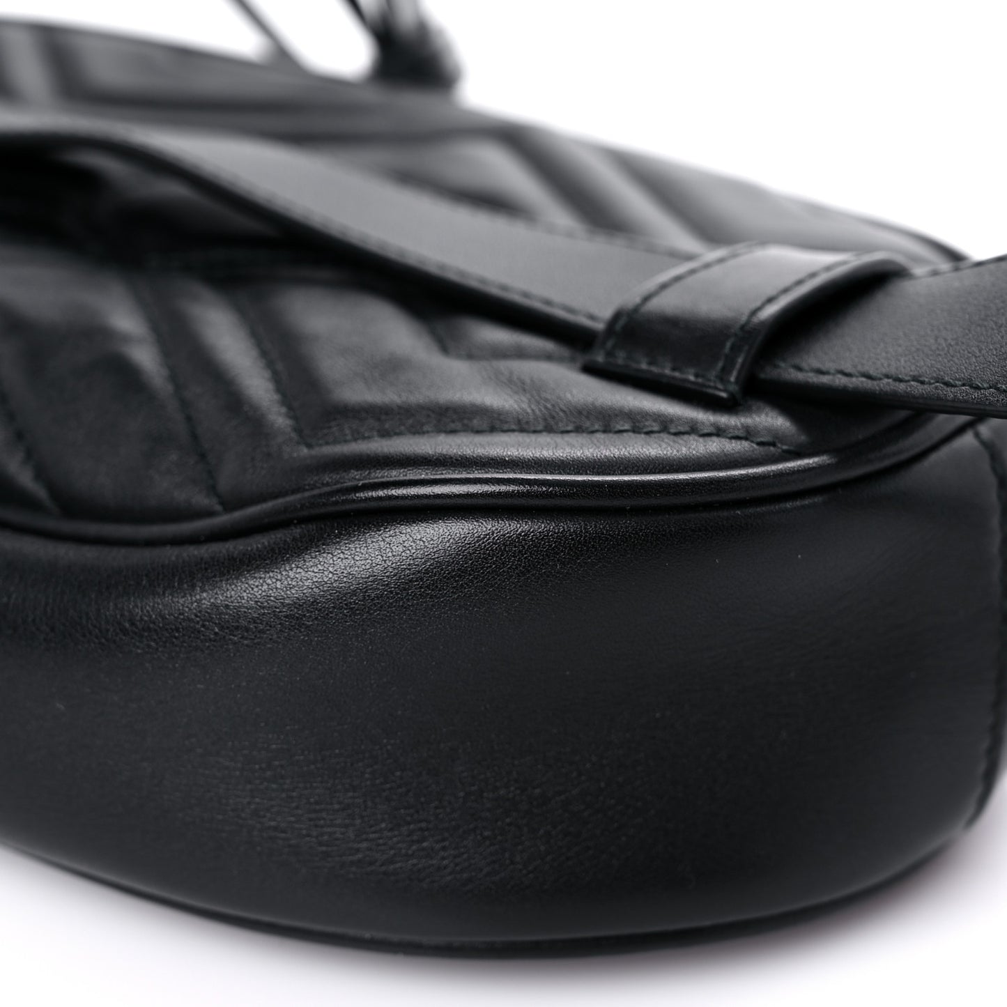 Calfskin Matelasse GG Marmont Belt Bag 75 30 Black