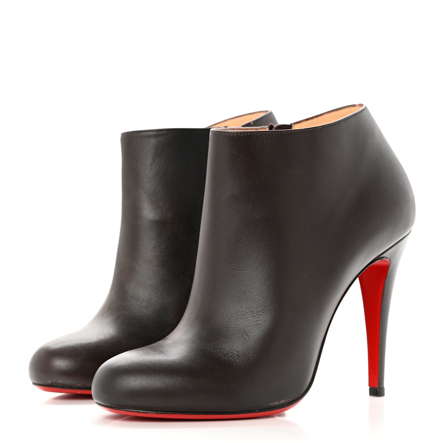 Christian Louboutin Calfskin Belle 100 Ankle Boots 39 Taupe 3 of 11