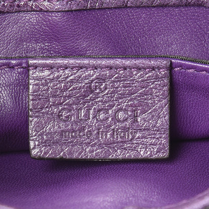 Gucci Ostrich Small 1973 Chain Shoulder Bag Purple 6 of 12