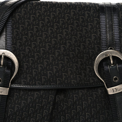 Christian Dior Canvas Diorissimo Buckle Messenger Black 8 of 13