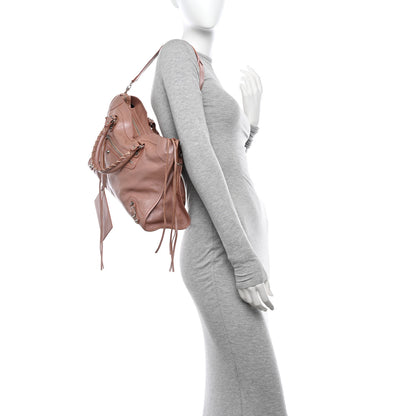 Balenciaga Pearlescent Goatskin Classic Palladium Hardware City Rose Rose Light 2 of 15