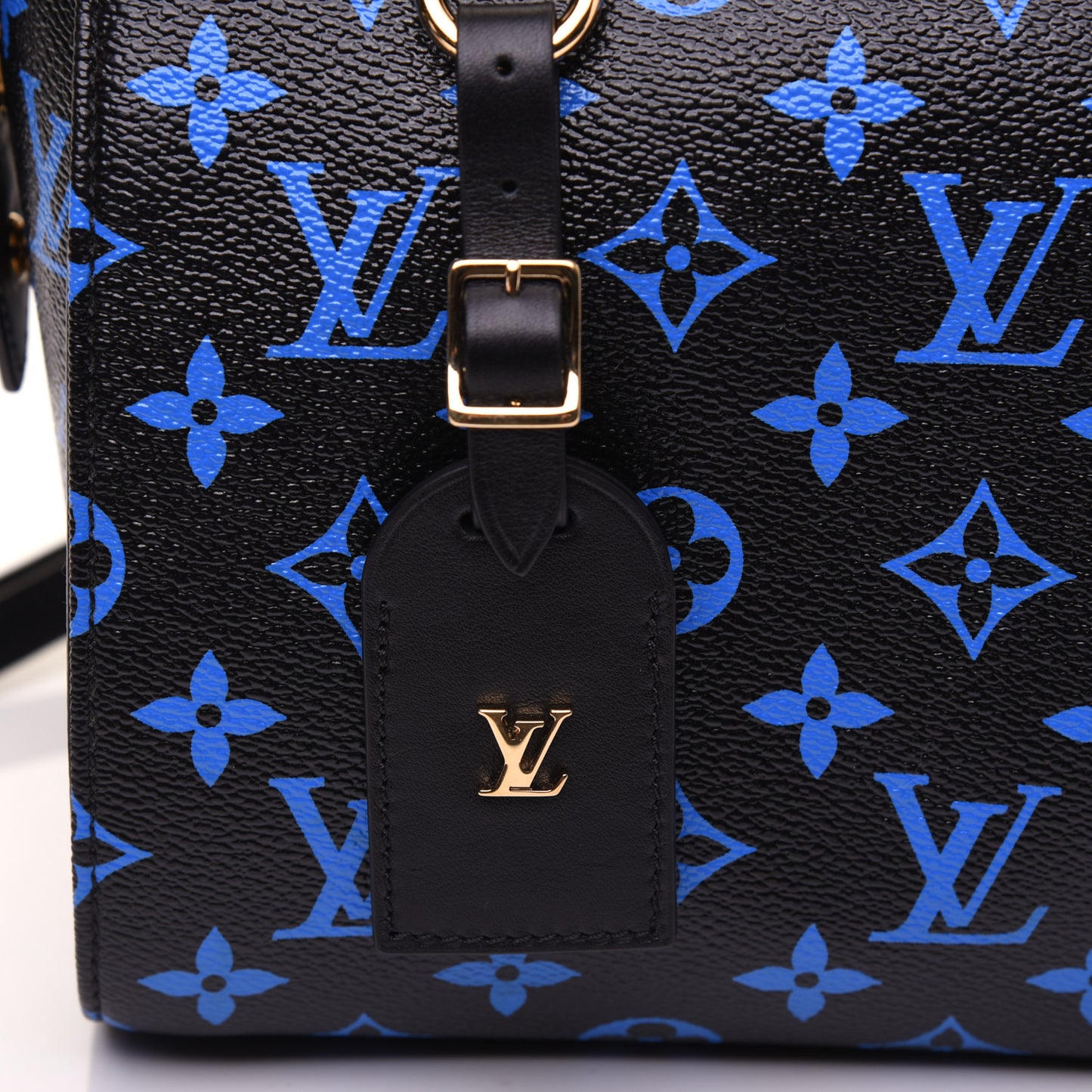 Colored Monogram Speedy Amazon PM Blue Black