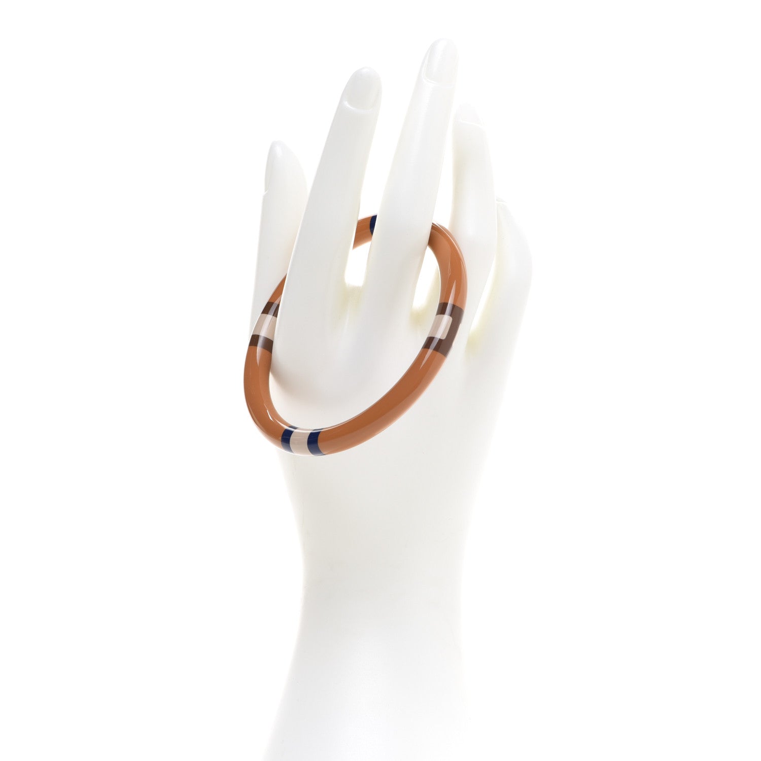 Hermes Lacquered Wood Rocabar Jumping H Equipe Bracelet 2 of 5