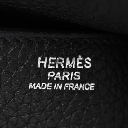 Hermes Taurillon Clemence Lindy 30 Black 6 of 10