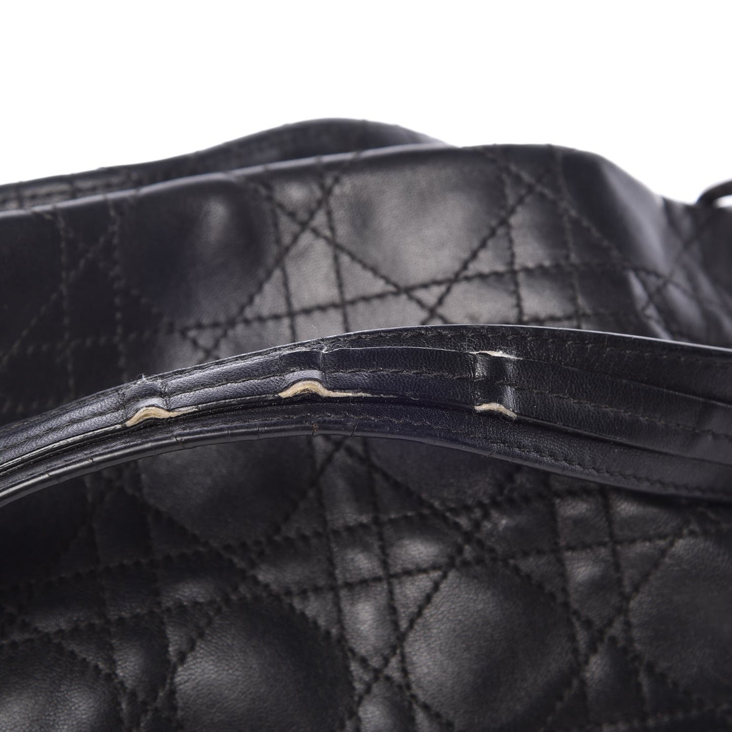 Lambskin Cannage Soft East West Tote Black