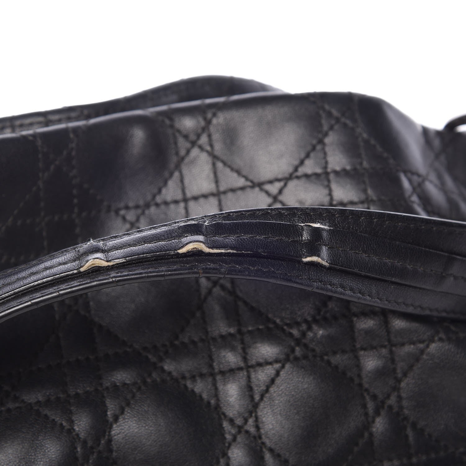 Christian Dior Lambskin Cannage Soft East West Tote Black 8 of 13