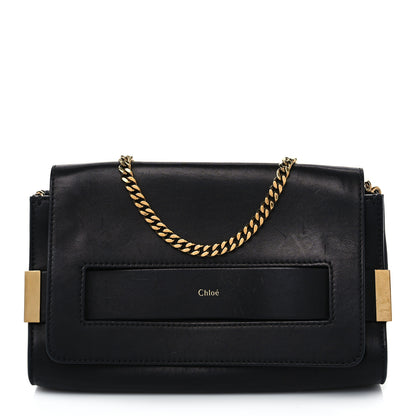 Chloe Lambskin Medium Elle Chain Clutch Black 1 of 8