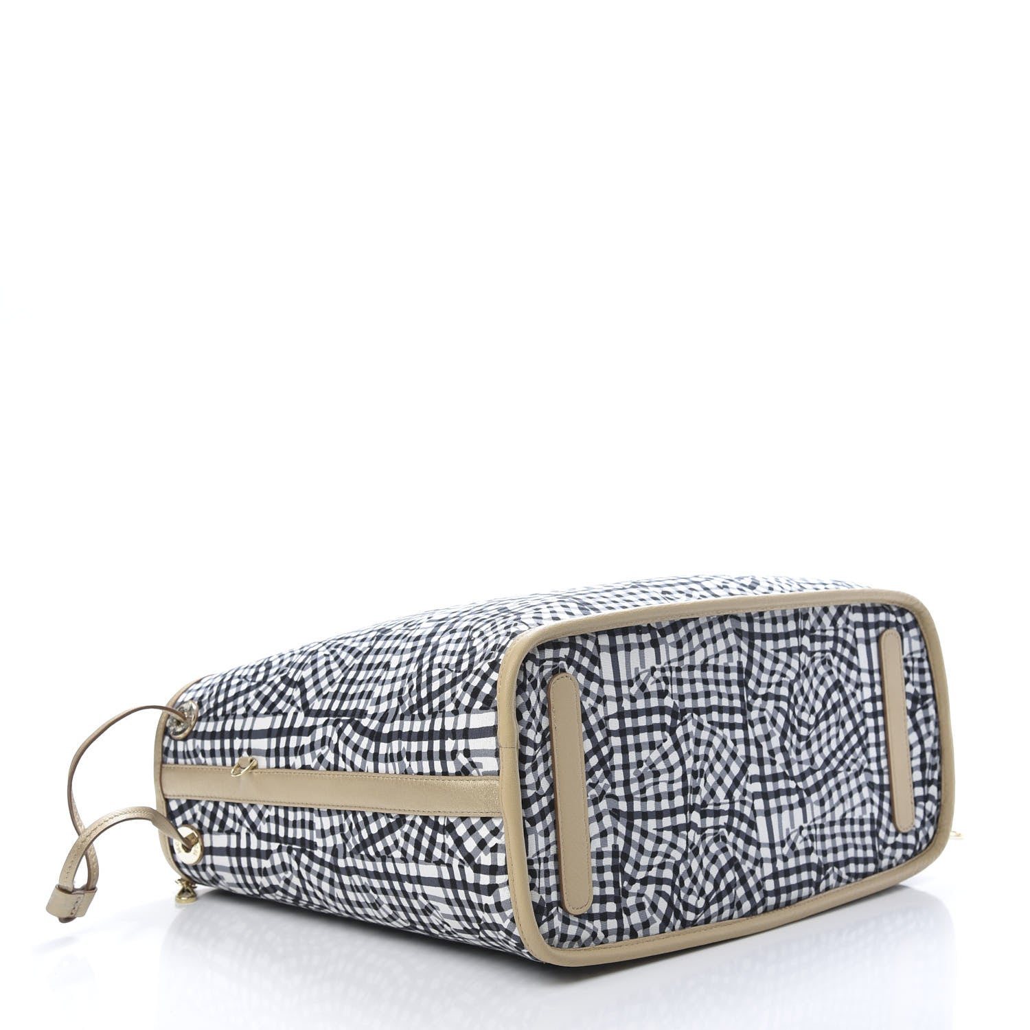 MCM Metallic Visetos Medium Liz Reversible Shopper Tote Gold 7 of 14