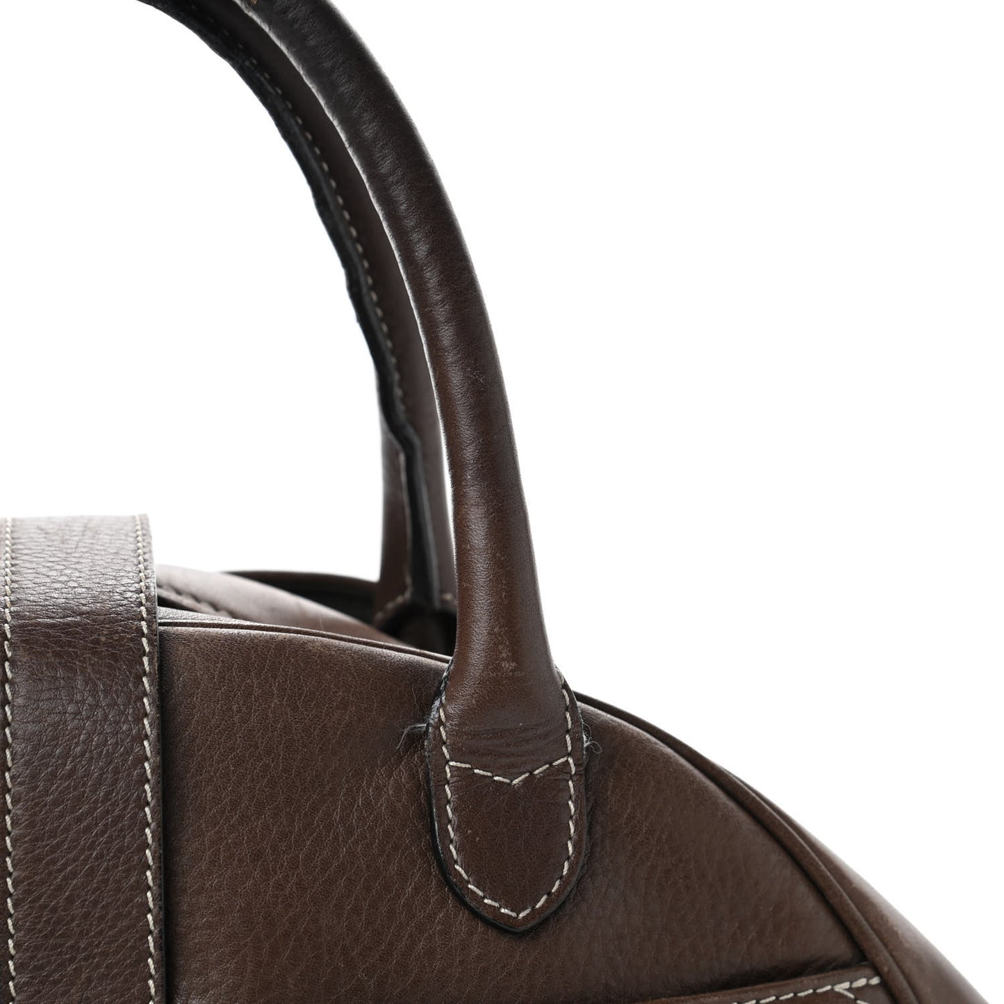 Calfskin Saddle Bowler Brown