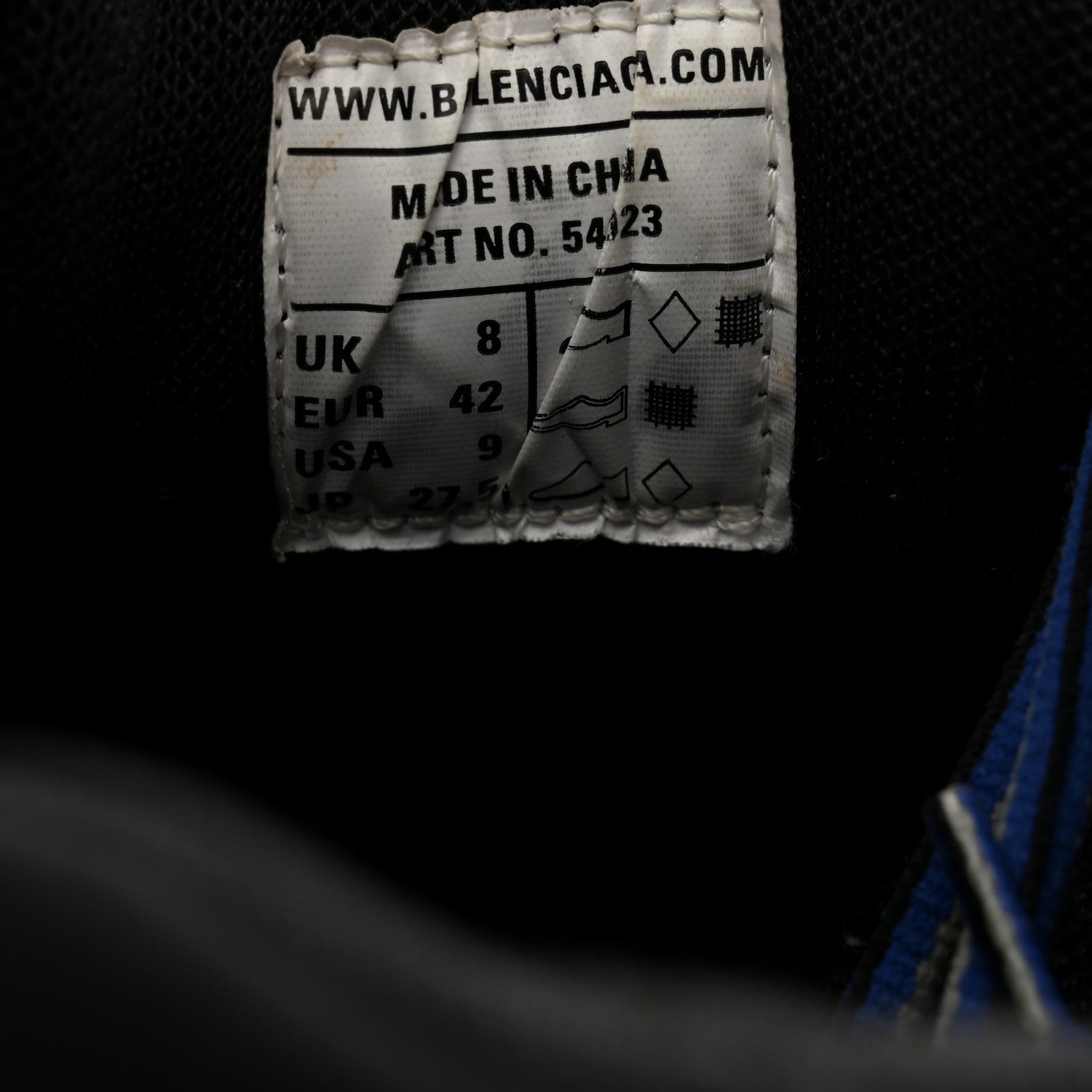 Balenciaga Mesh Nylon Mens Track Sneakers 42 Black Yellow Blue 7 of 13